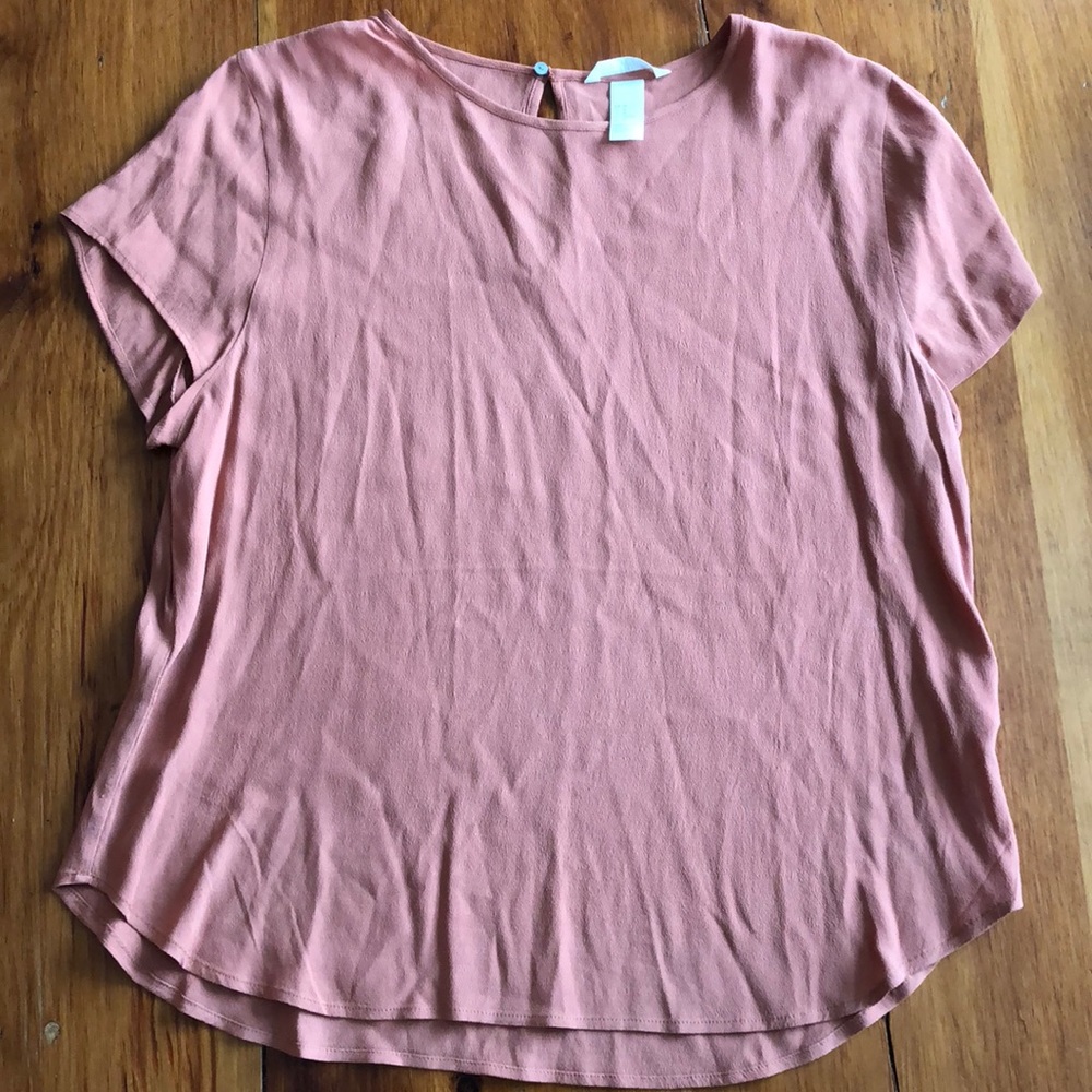 H&M blouse burnt sienna